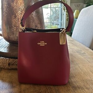 COPY - Coach Red Small Twin Bucket Handbag. 
Brand new with tags, shoulder stra…